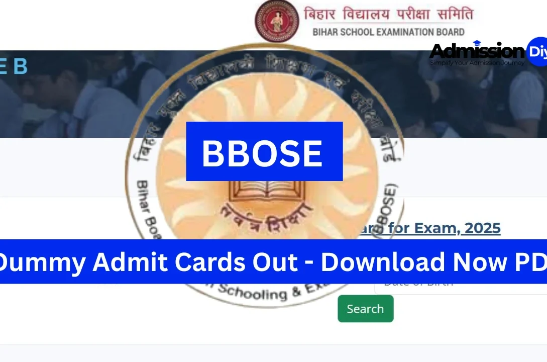 BBOSE Releases Dummy Admit Cards for Class 10 & 12