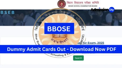 BBOSE Releases Dummy Admit Cards for Class 10 & 12