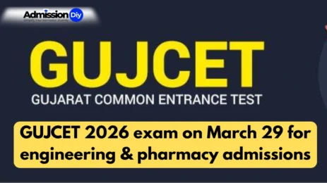 GUJCET 2026 exam on March 29 for engineering & pharmacy admissions