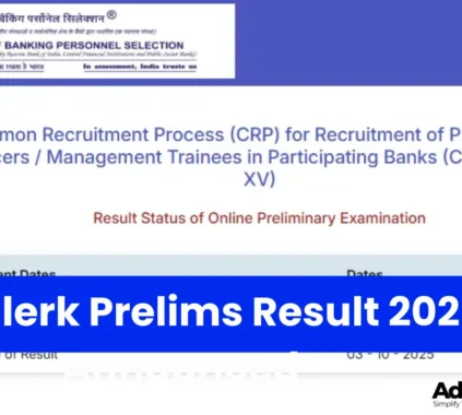IBPS Clerk Prelims Result 2025