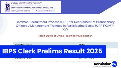 IBPS Clerk Prelims Result 2025