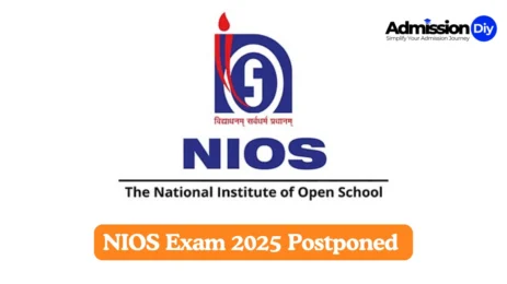 NIOS Exam 2025 Postponed