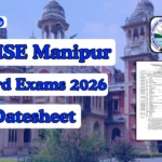 COHSE Manipur Board Exams 2026 Date Sheet