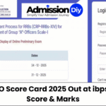 IBPS RRB PO Score card
