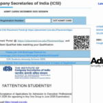 ICSI Admit Card December 2025