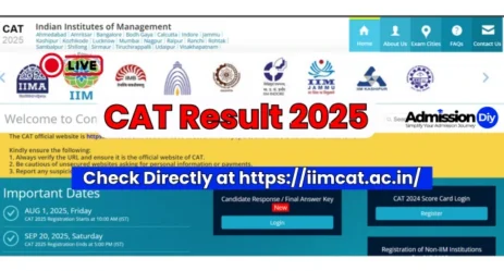 IIM CAT 2025 Result: Live, Date, Download at @iimcat.ac.in
