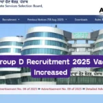 PSSB Group D Recruitment 2025 Vacancies Increased