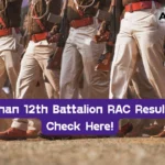 Rajasthan 12th Battalion RAC Result Out Check Here!