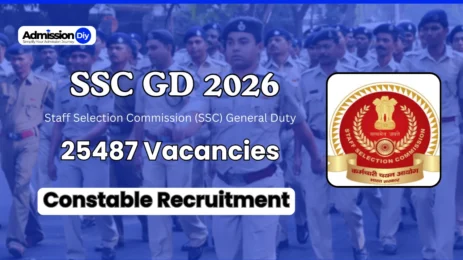 SSC GD 2026: Constable Recruitment Notification Out, 25487 Vacancies, Apply Now