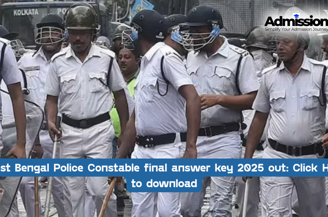 West Bengal Police Constable final answer key 2025 out Click Here to download