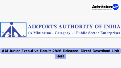 AAI Junior Executive Result 2026 Released Direct Download Link Here