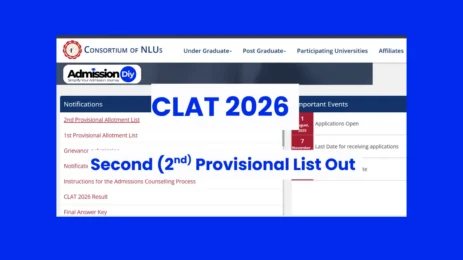 CLAT 2026 Second Merit List Out Today