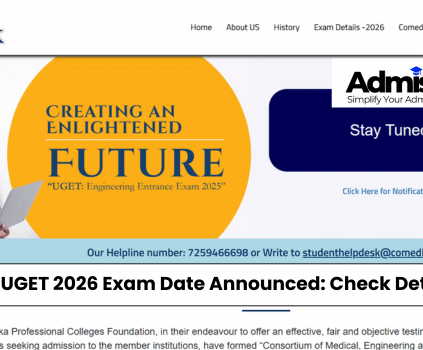 COMEDK UGET 2026 Exam Date