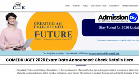COMEDK UGET 2026 Exam Date