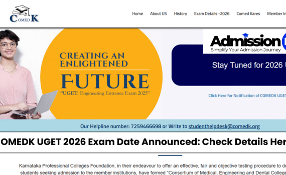 COMEDK UGET 2026 Exam Date