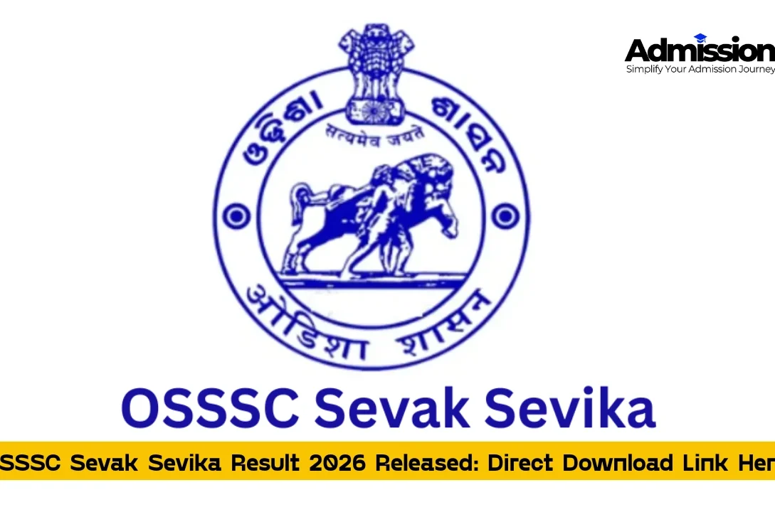 OSSSC Sevak Sevika Result 2026 Released Direct Download Link Here