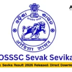OSSSC Sevak Sevika Result 2026 Released Direct Download Link Here