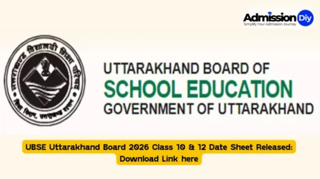 UBSE Uttarakhand Board 2026 Class 10 & 12 Date Sheet Released Download Link here