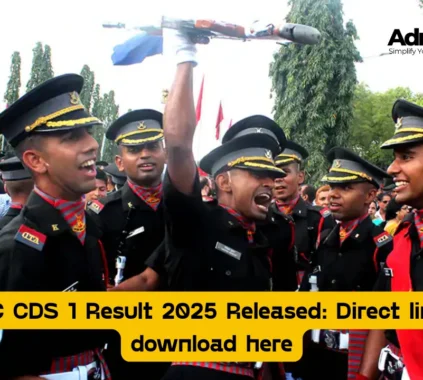 UPSC CDS 1 Result 2025 Released Direct link to download here