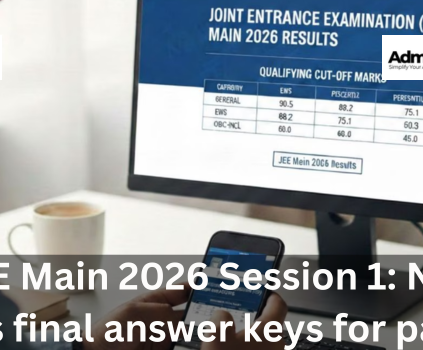 JEE Main 2026 Session 1: NTA issues final answer keys for paper 2
