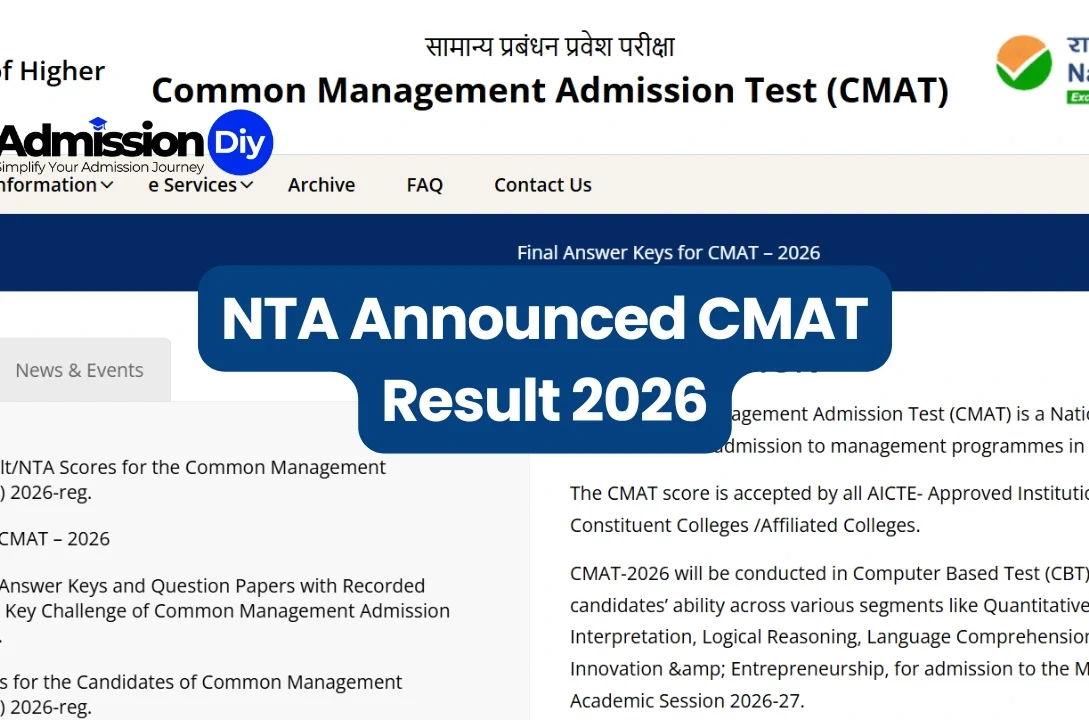 NTA Announces CMAT 2026 Result: Steps to Check & Score Validity