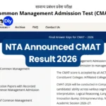 NTA Announces CMAT 2026 Result: Steps to Check & Score Validity