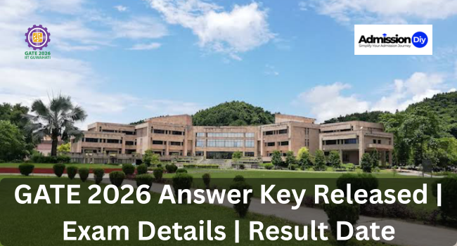 GATE 2026 Answer Key Released Exam Details Result Date