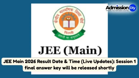 JEE Main 2026 Result Date & Time (Live Updates) Session 1 final answer key will be released shortly