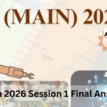 JEE Main 2026 Session 1 Final Answer Key