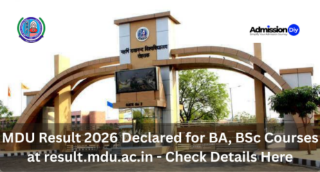 MDU Result 2026
