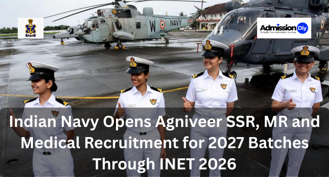 Indian Navy Opens Agniveer SSR, MR and Medical Recruitment for 2027 Batches