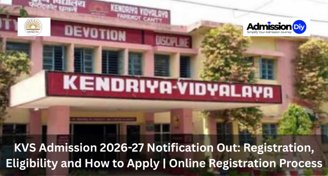 KVS Admission 2026-27