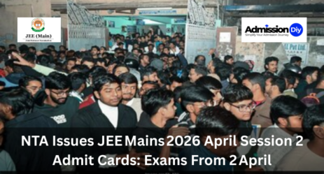 NTA Issues JEE Mains 2026