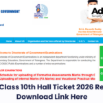 TS SSC Class 10th Hall ticket 2026