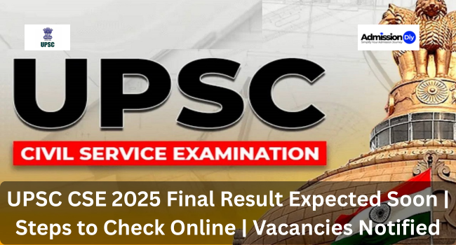 UPSC CSE 2025 Final Result