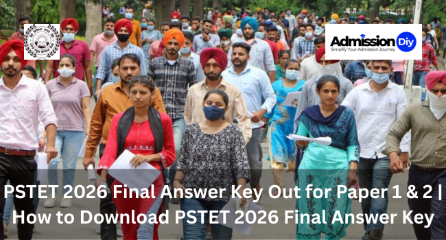 PSTET 2026 Final Answer Key Out