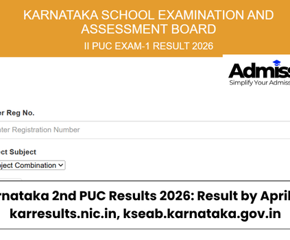 KESAB Karnataka 2nd PUC Results 2026