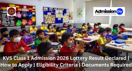 KVS Class 1 Admission 2026 Lottery Result Declared