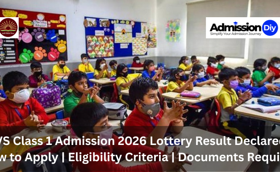 KVS Class 1 Admission 2026 Lottery Result Declared