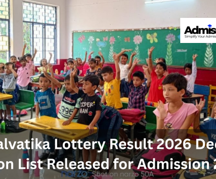 KVS Balvatika Lottery Result 2026 Declared