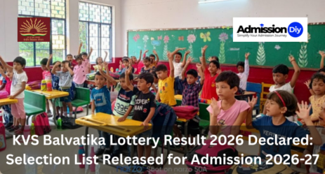 KVS Balvatika Lottery Result 2026 Declared