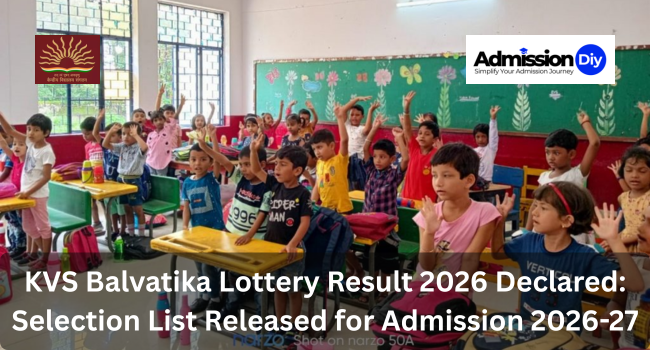 KVS Balvatika Lottery Result 2026 Declared