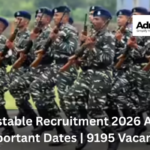 CRPF Constable Recruitment 2026 Announced